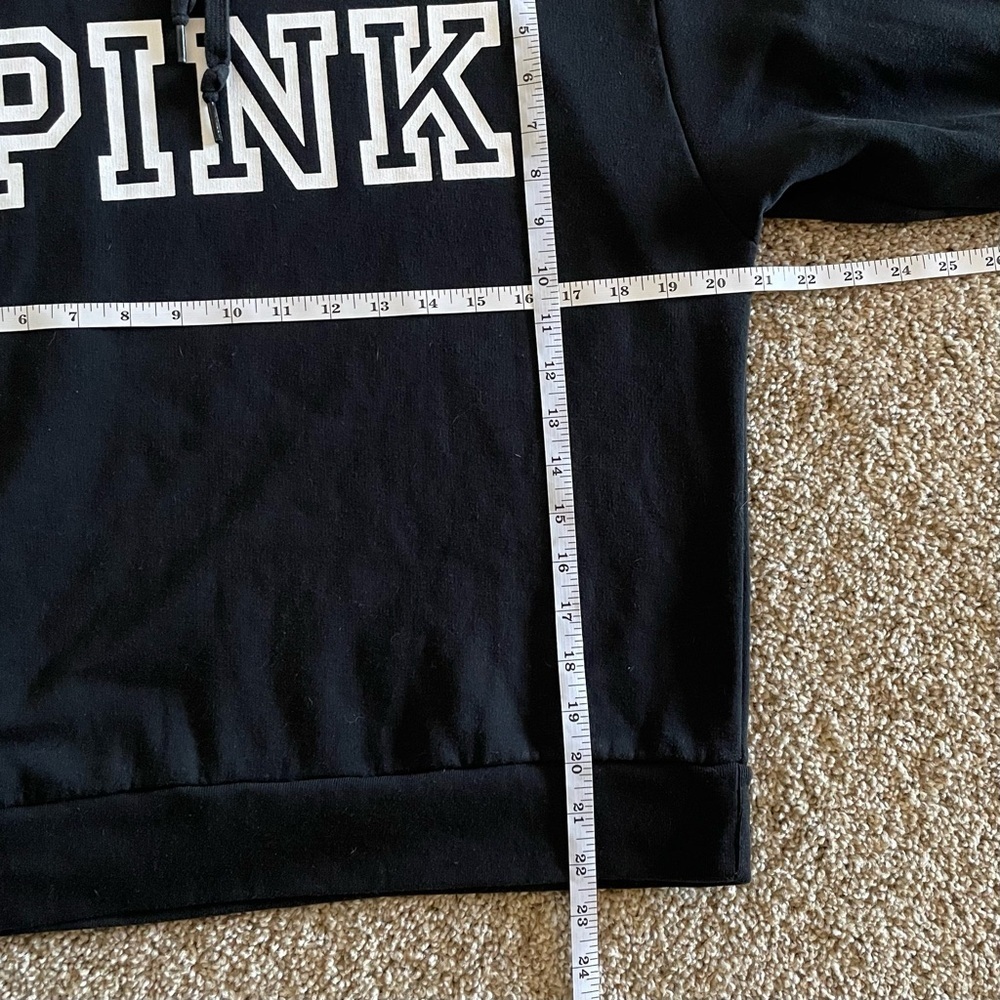 PINK Victoria’s Secret Everyday Cowl Neck Pullover Sweater Womens S Black Lounge - Picture 11 of 14